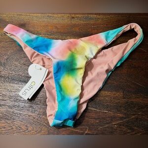 Citrus NWT Colorful Tie-Dye Bikini Bottom size Large